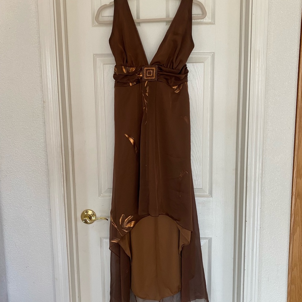 Charlotte Russe Chocolate High Low Dress
